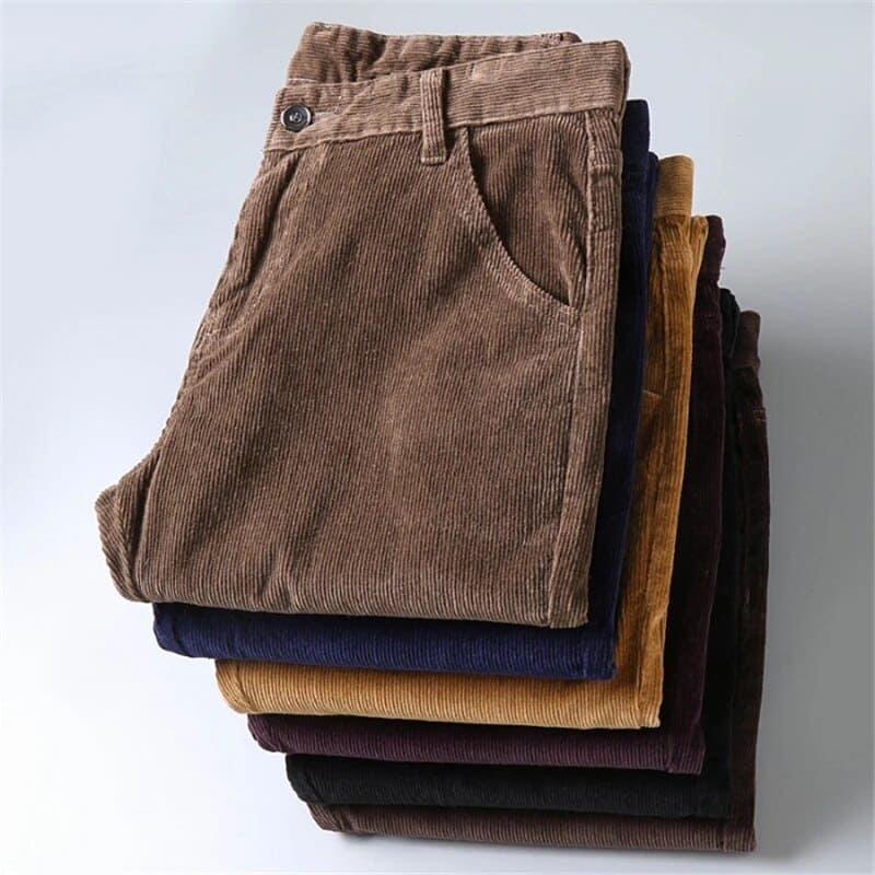 Timeless Corduroy Trousers for Men - Julian-Khaki-28-State of Style