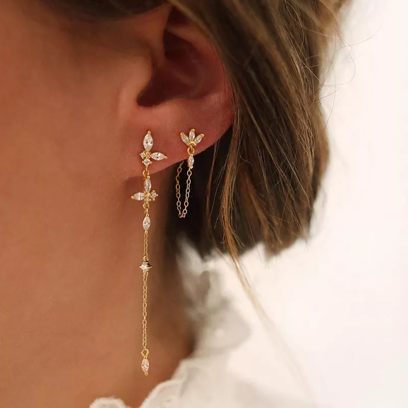 Timeless Drop Earrings - Elodie-2-Pair Set-Gold-State of Style