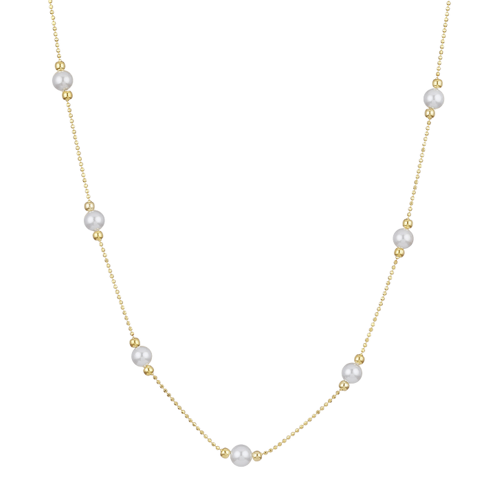 Timeless Gold Pearl Necklace – Serena-State of Style