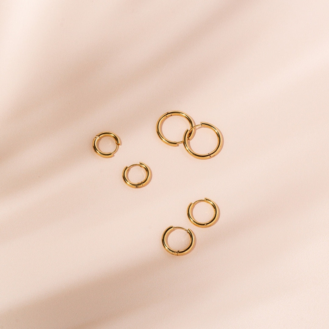Timeless Hoop Earrings – Celeste-M-Gold-State of Style