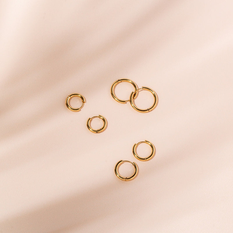 Timeless Hoop Earrings – Celeste-M-Gold-State of Style