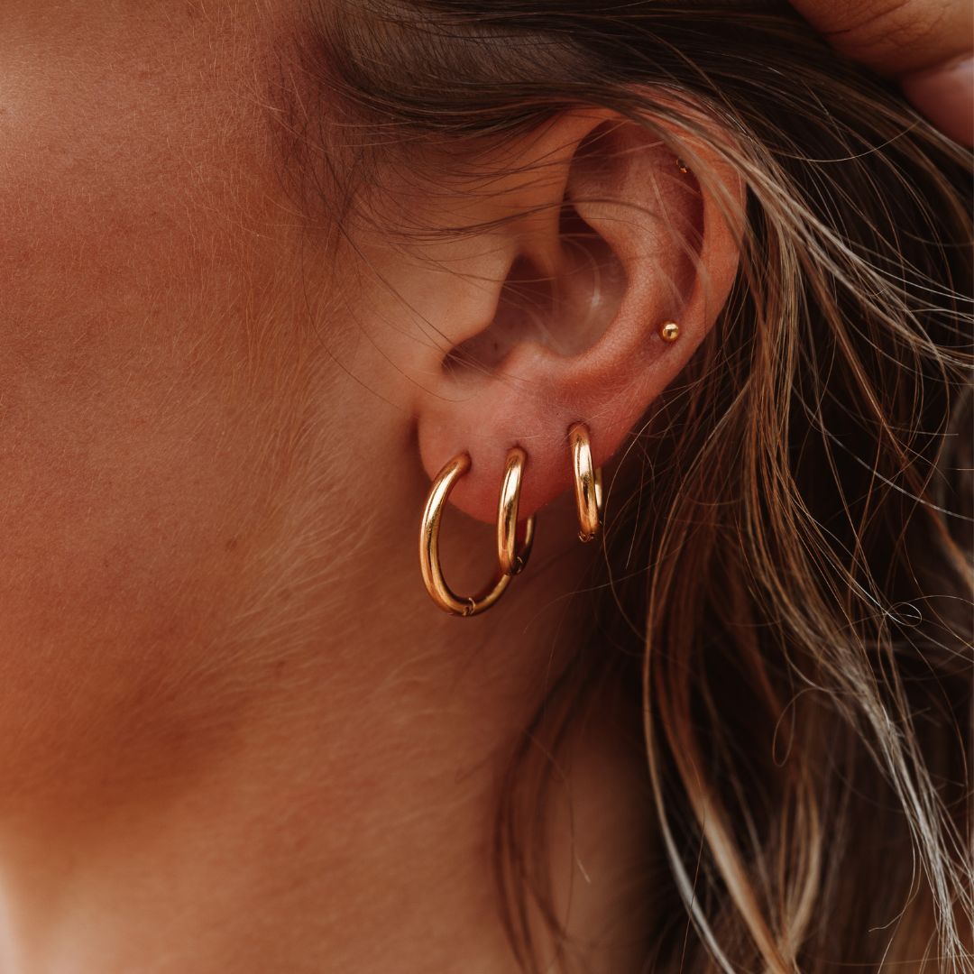 Timeless Hoop Earrings – Celeste-S-Gold-State of Style