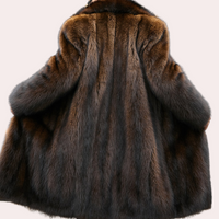 Timeless Men's Coat with Fur Look - Jules-Brown-S-State of Style