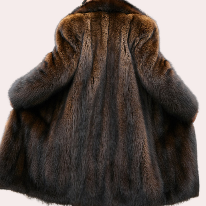 Timeless Men's Coat with Fur Look - Jules-Brown-S-State of Style