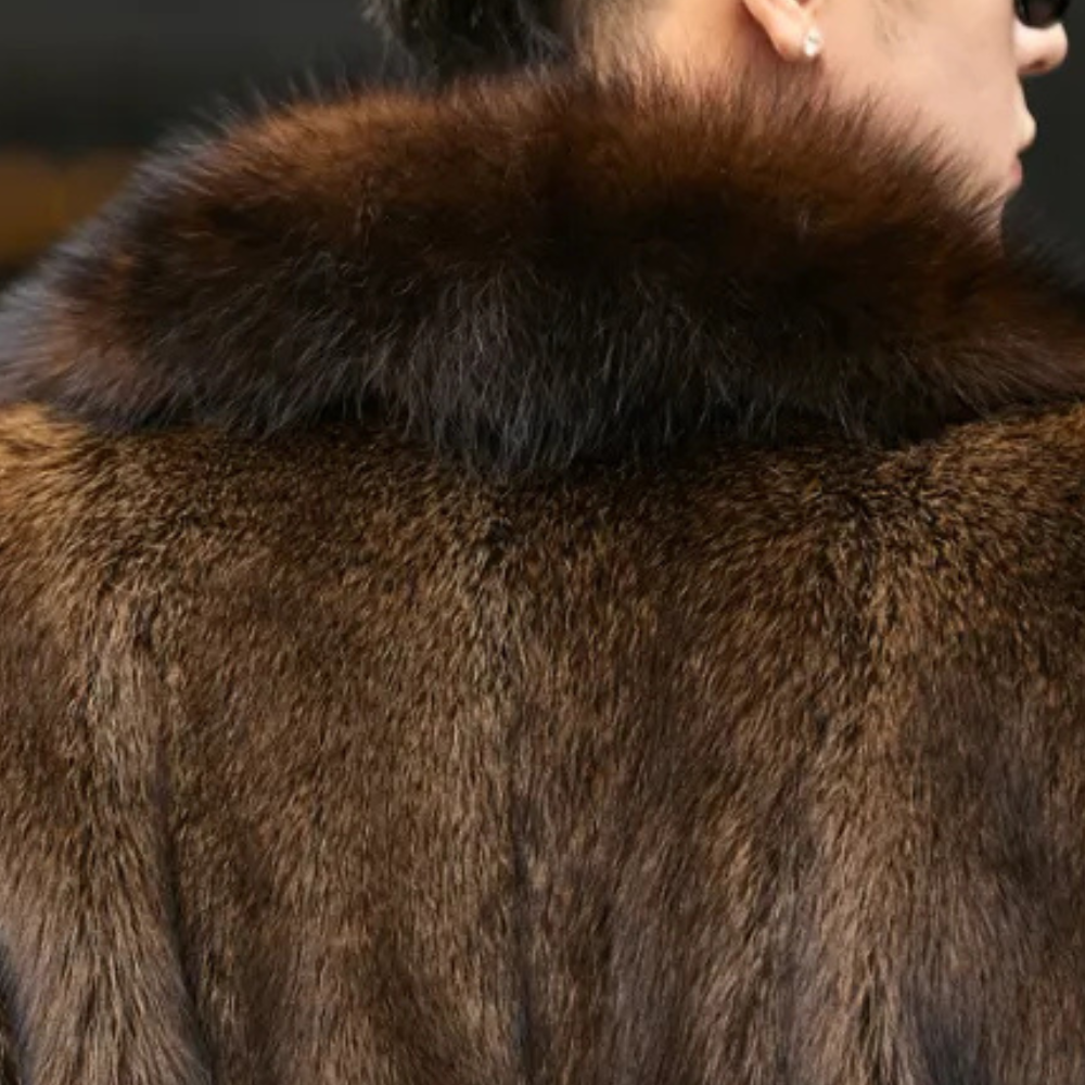 Timeless Men's Coat with Fur Look - Jules-Brown-S-State of Style