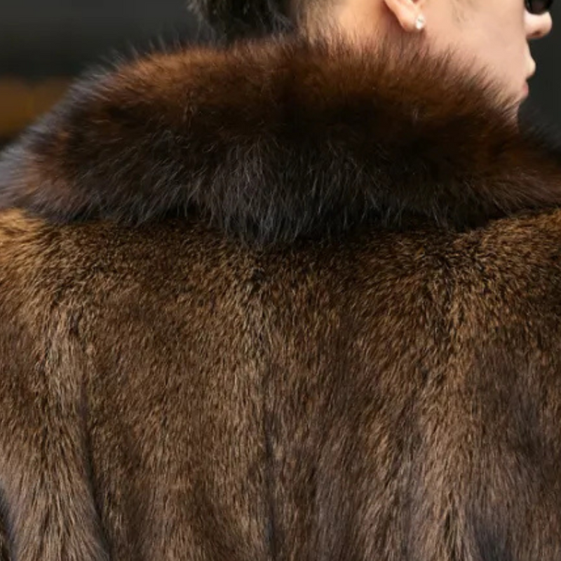 Timeless Men's Coat with Fur Look - Jules-Brown-S-State of Style