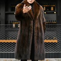 Timeless Men's Coat with Fur Look - Jules-Brown-S-State of Style
