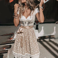 Timeless Traditional Dress - Anneliese-Beige-S-State of Style