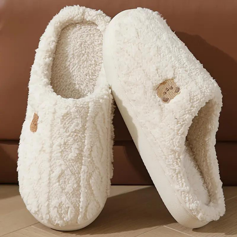 Tinsel - Comfy Soft Slippers for Women-White-3.5-State of Style