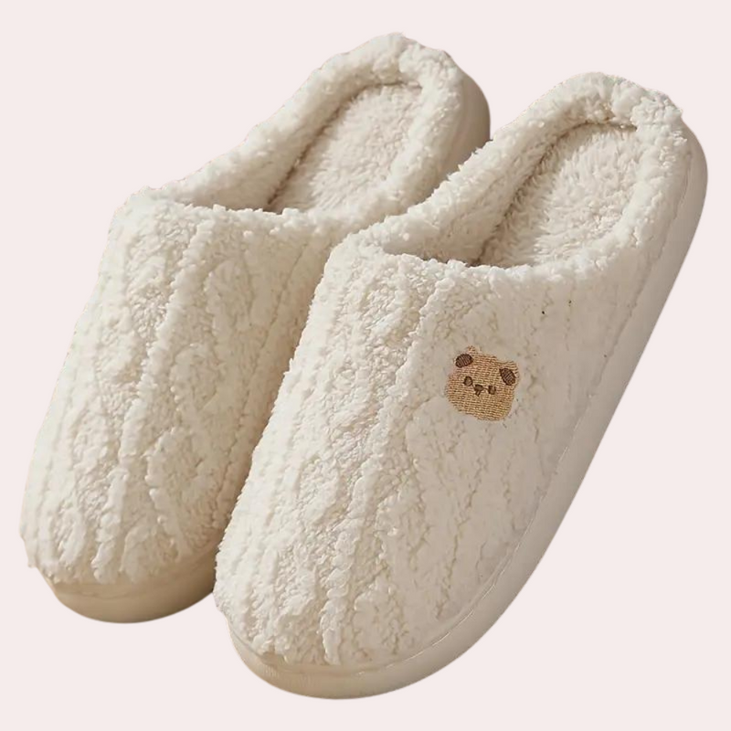 Tinsel - Comfy Soft Slippers for Women-White-3.5-State of Style