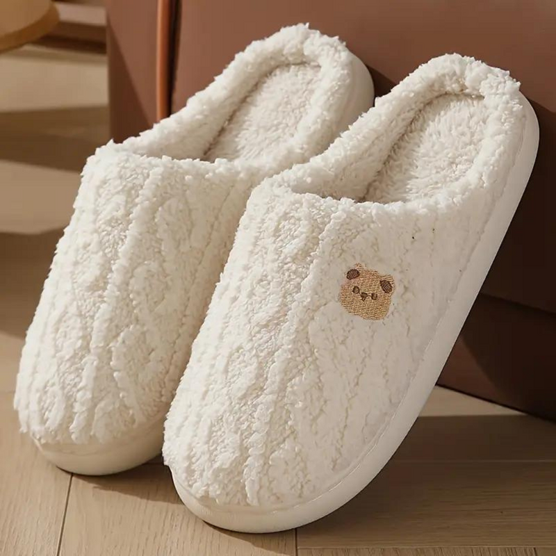 Tinsel - Comfy Soft Slippers for Women-White-3.5-State of Style