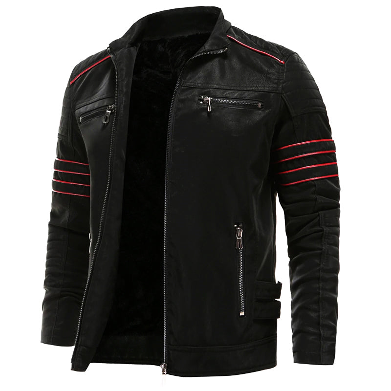 Titanium Rogue Leather Jacket - Hugh-Black-S-State of Style