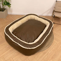 ™ Luxe Dog Bed with Removable Cover - CozyPaw-S-Dark Blue-State of Style