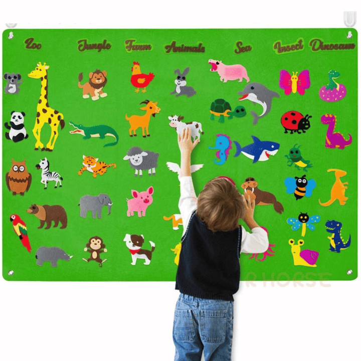 Toddler Felt Playboard - FeltAdventure-Animals-State of Style