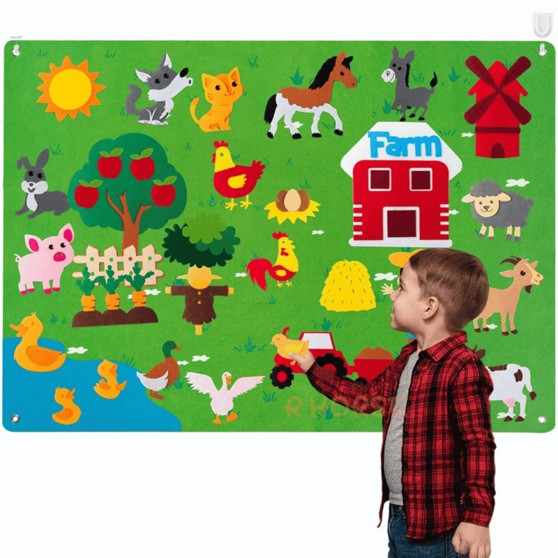 Toddler Felt Playboard - FeltAdventure-Farm-State of Style