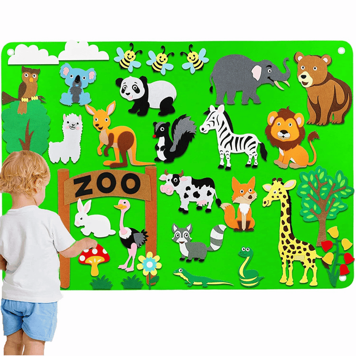 Toddler Felt Playboard - FeltAdventure-Zoo-State of Style