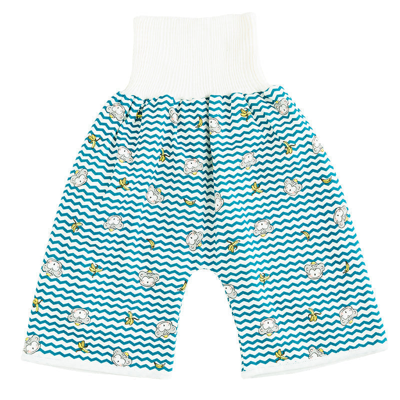 Toddler Potty Training Pants - PotjePro-Shorts-Striped Little Monkeys-M (0-3 years)-State of Style