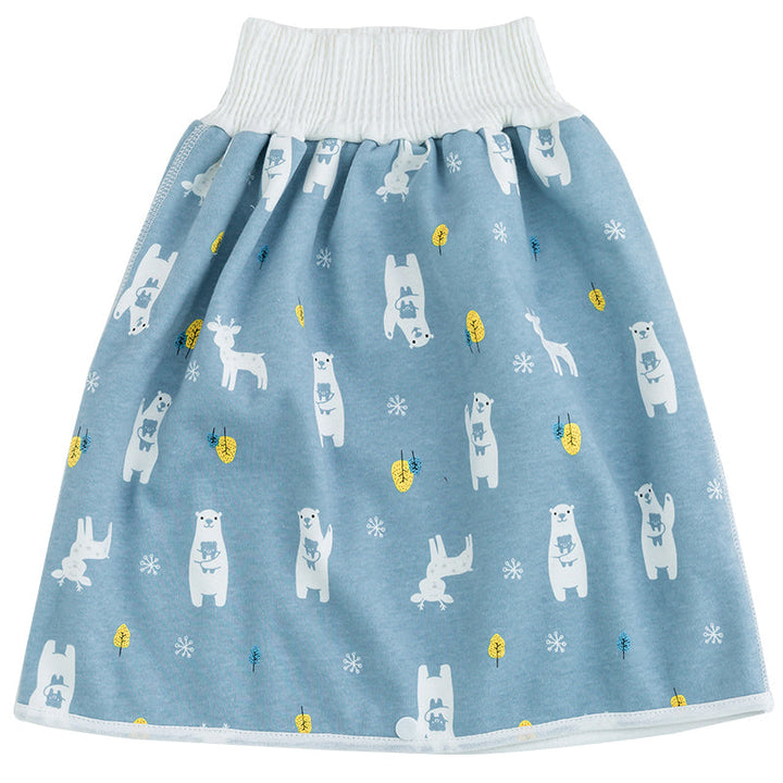 Toddler Potty Training Pants - PotjePro-Skirt-Blue Forest Animals-M (0-3 years)-State of Style