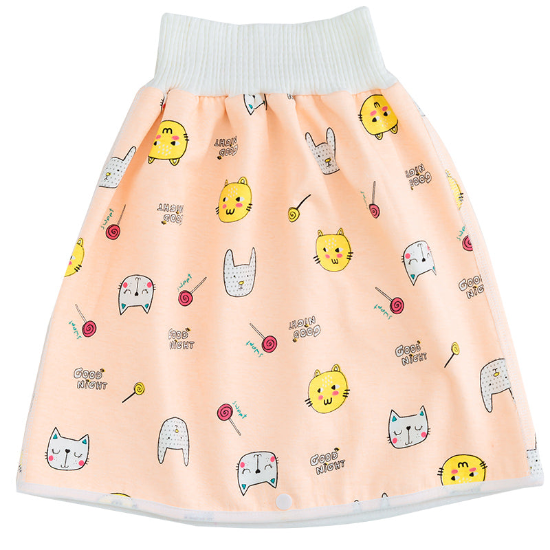 Toddler Potty Training Pants - PotjePro-Skirt-Orange Kittens-M (0-3 years)-State of Style