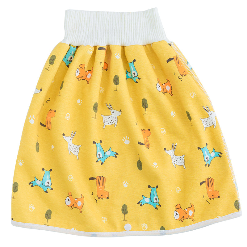 Toddler Potty Training Pants - PotjePro-Skirt-Yellow Puppies-M (0-3 years)-State of Style