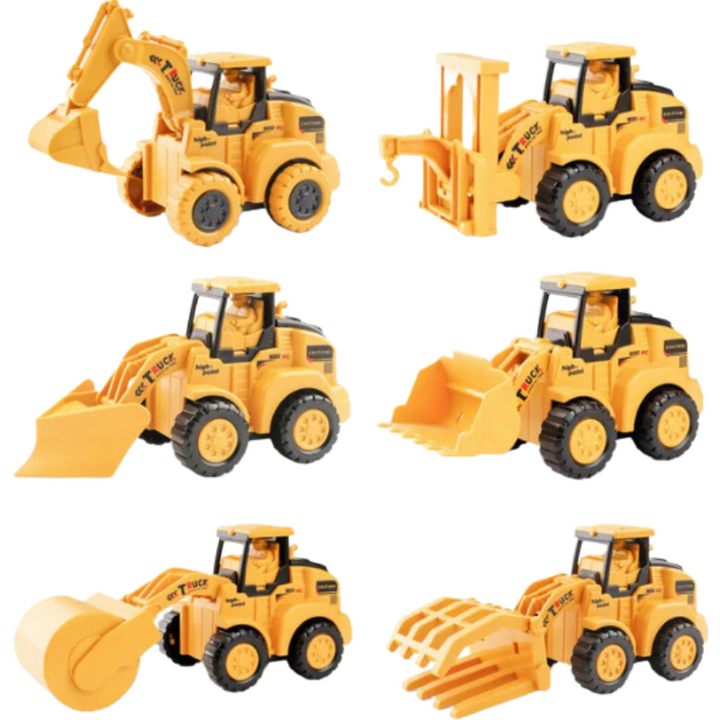Toy Digger Set - BuildBosses-6-Pack-State of Style