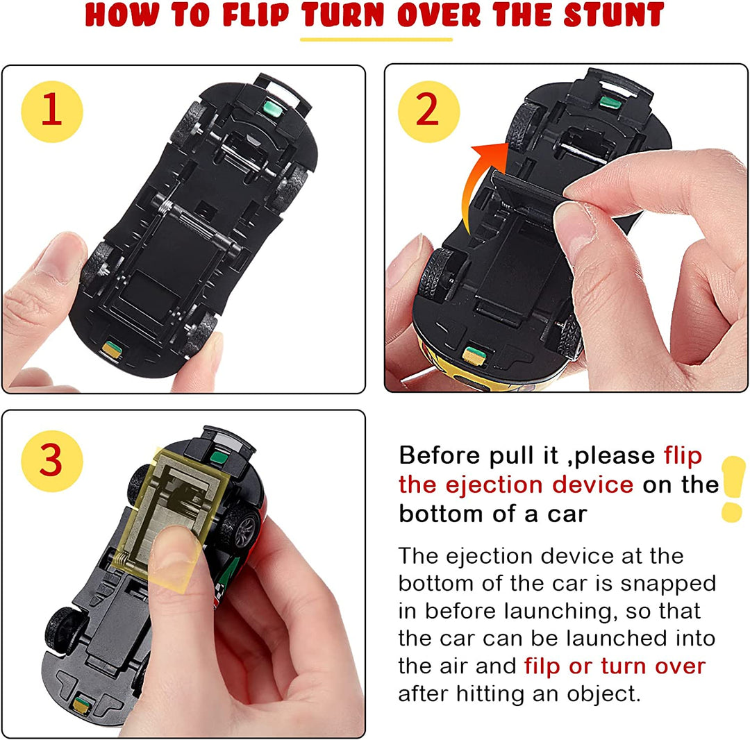 Toy Stunt Car - TurboStunt Racers-4 + 4 FREE-State of Style