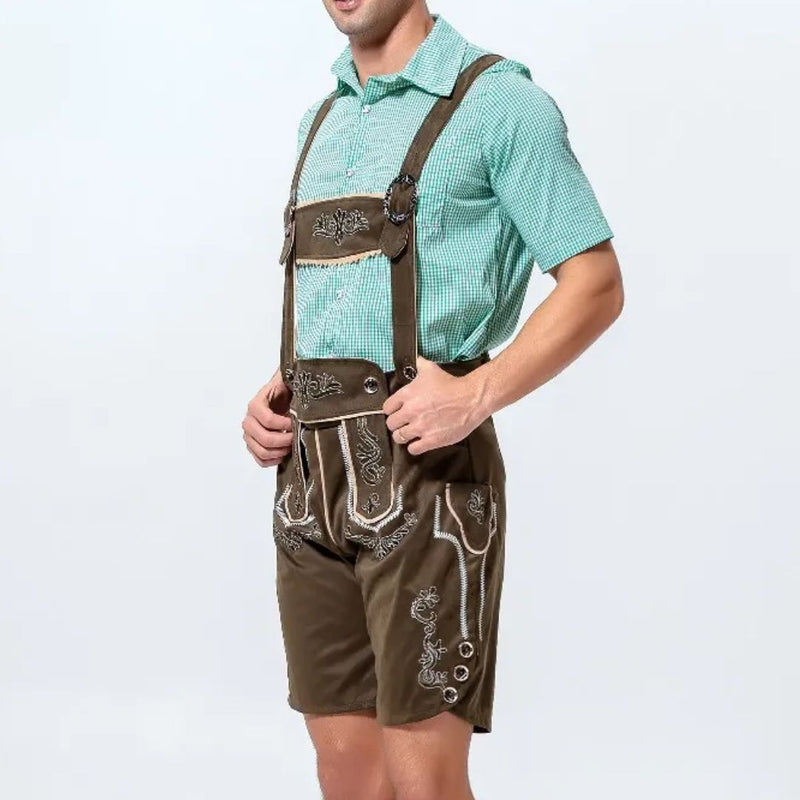 Traditional Lederhosen Anton – Authentic Bavarian Oktoberfest Wear-Black-M-State of Style