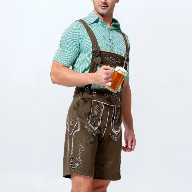 Traditional Lederhosen Anton – Authentic Bavarian Oktoberfest Wear-Black-M-State of Style