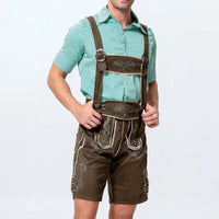 Traditional Lederhosen Anton – Authentic Bavarian Oktoberfest Wear-Brown-M-State of Style