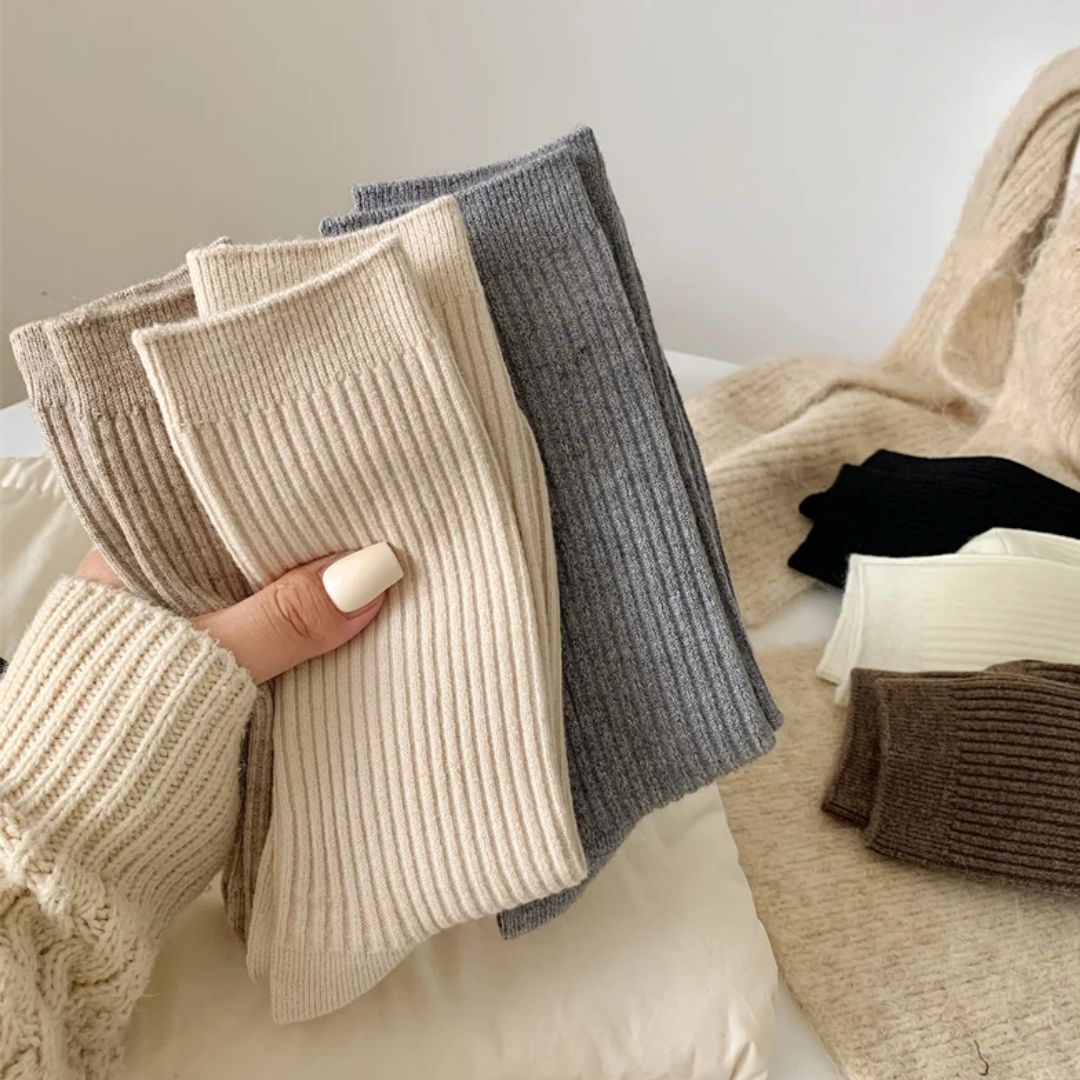 Traditional Trachten Socks Jennifer – Warm, Retro & Breathable-Coffee-State of Style