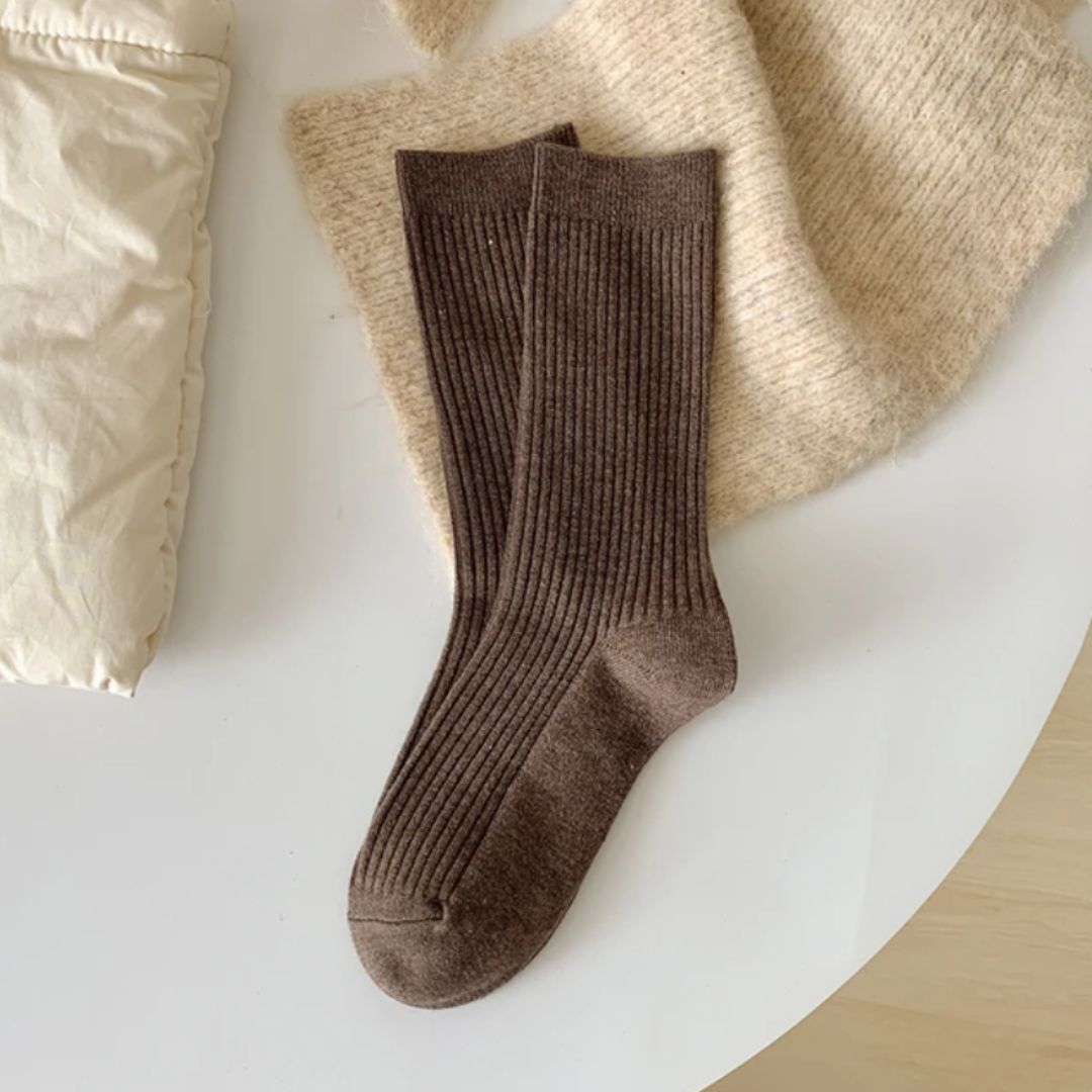 Traditional Trachten Socks Jennifer – Warm, Retro & Breathable-Coffee-State of Style