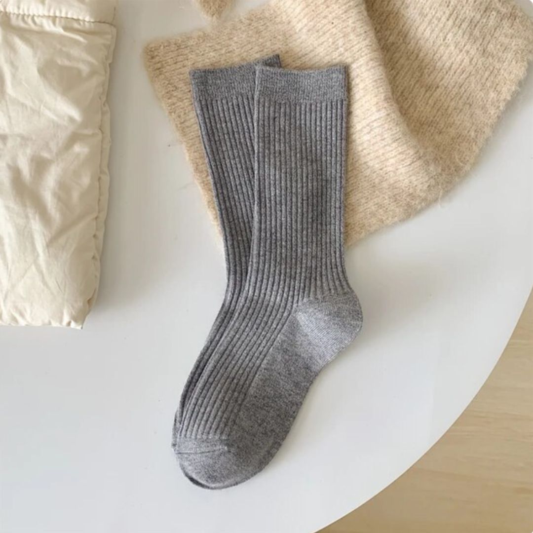 Traditional Trachten Socks Jennifer – Warm, Retro & Breathable-Grey-State of Style