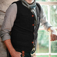 Traditional Vest Miguelito – Classic Vintage-Style Waistcoat-Grey-S-State of Style