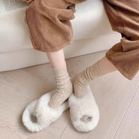 Traditional Wool Socks Charlotte – Warm Striped Vintage Crew Socks-Dark Grey-State of Style