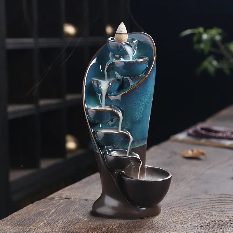 TranquilTorch – Incense Waterfall-Blue-State of Style