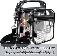 Transparent Crossbody Bag – CrystalCross-Black-State of Style