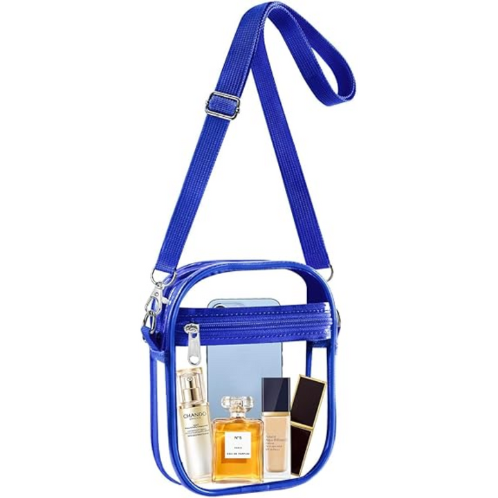 Transparent Crossbody Bag – CrystalCross-Blue-State of Style