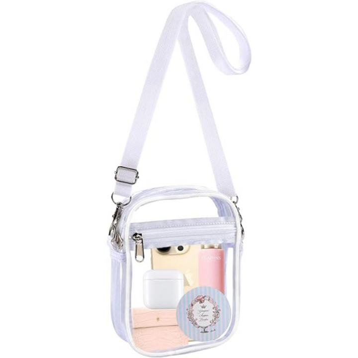 Transparent Crossbody Bag – CrystalCross-White-State of Style
