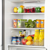 Transparent Storage Boxes for the Fridge (4 Pieces) - CoolOrganize-31.80 cm L × 41.40 cm W × 8.89 cm H-State of Style