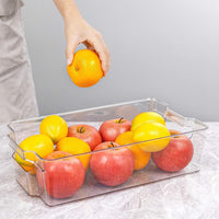 Transparent Storage Boxes for the Fridge (4 Pieces) - CoolOrganize-31.80 cm L × 41.40 cm W × 8.89 cm H-State of Style