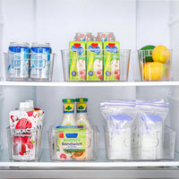 Transparent Storage Boxes for the Fridge (4 Pieces) - CoolOrganize-31.80 cm L × 41.40 cm W × 8.89 cm H-State of Style