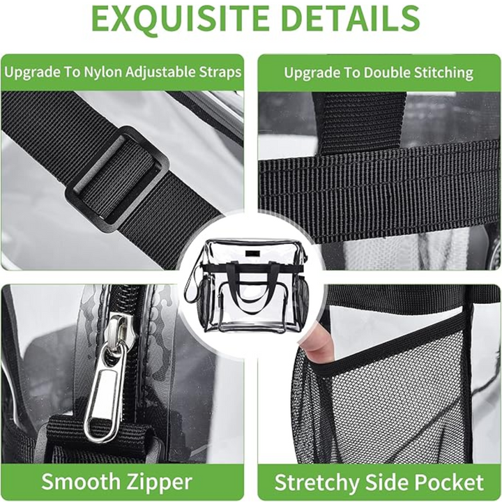 Transparent Tote Bag – CrystalTote-Black-State of Style