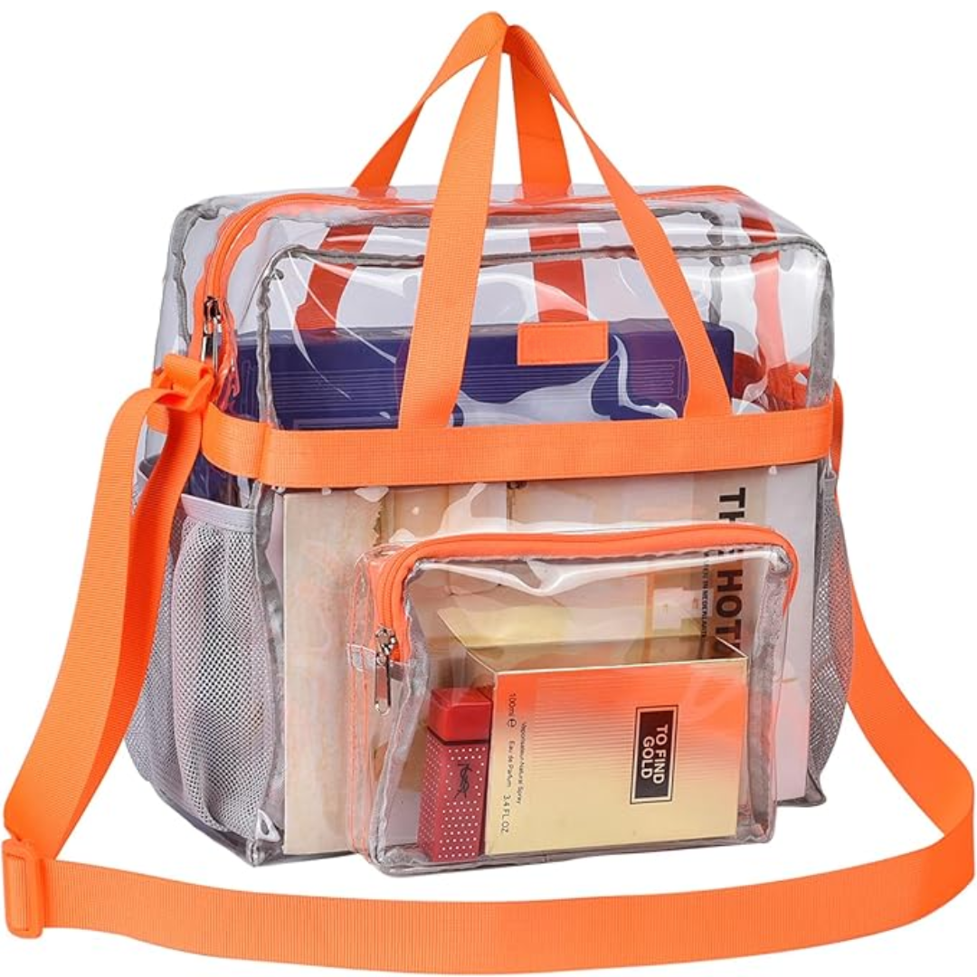 Transparent Tote Bag – CrystalTote-Orange-State of Style