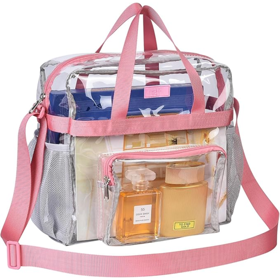 Transparent Tote Bag – CrystalTote-Pink-State of Style