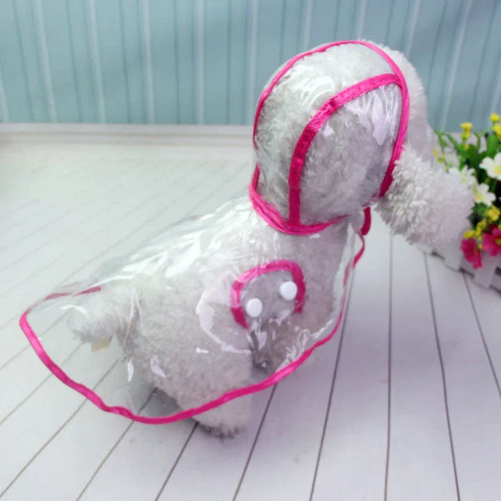 Transparent Waterproof Raincoat for Dogs - DryPaw-Red-XS-State of Style
