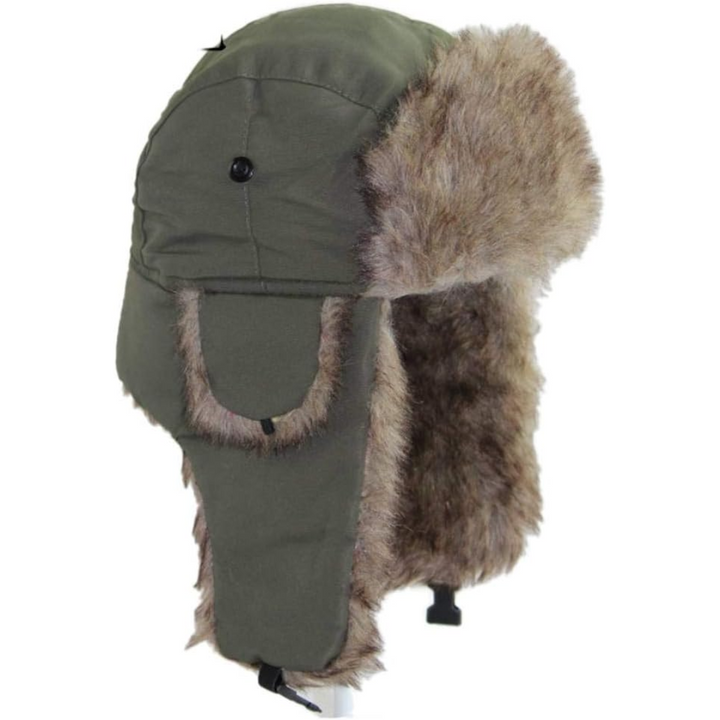 Trapper Winter Hat with Fur Lining - Sasha-Green-State of Style