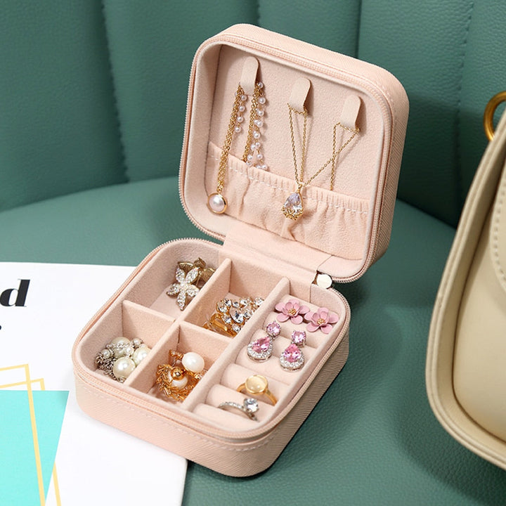 Travel Jewellery Box | Compact Organiser | Stylish Storage Case-Black-State of Style