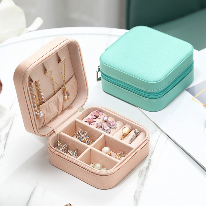Travel Jewellery Box | Compact Organiser | Stylish Storage Case-Black-State of Style
