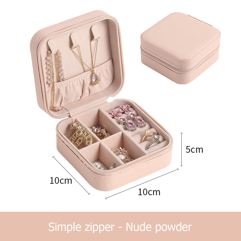 Travel Jewellery Box | Compact Organiser | Stylish Storage Case-Black-State of Style
