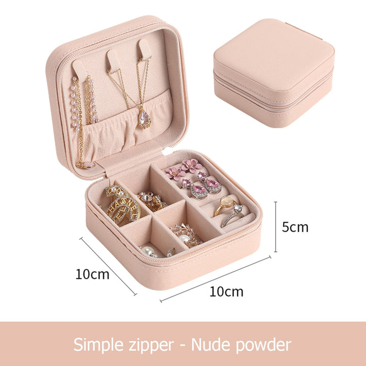 Travel Jewellery Box | Compact Organiser | Stylish Storage Case-Black-State of Style